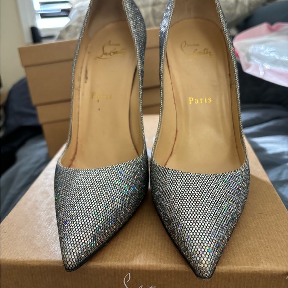 Christian Louboutin So Kate 120mm glitter disco ball size 38.5 - Picture 3 of 9